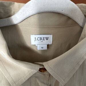 j Crew women’s size 12 button down shirt dress